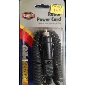 RoadPro Power Cord RPPS-213 - 1.3mm Right Angle Plug Truckers Platinum Series